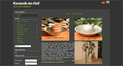 Desktop Screenshot of keramik-im-hof.de